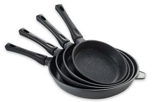 Lot 4 poêles revêtement Dur comme la pierre 20, 24, 28 et 32 cm Mathon