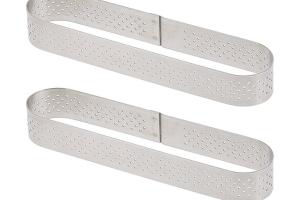 Lot de deux cercles perforé Oblong individuel De Buyer