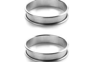 Lot de deux cercles à tartelette rond 8cm Lacor