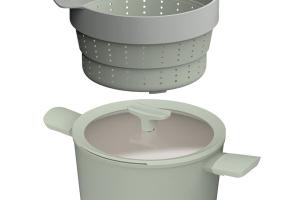 Lot faitout 24 cm et insert cuiseur vapeur Balance Berghoff