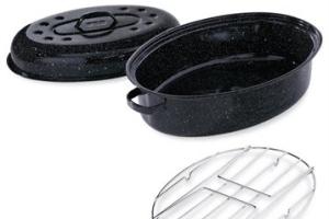 Lot Roaster 4   8 personnes avec grille Graniteware