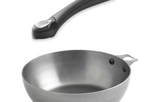 Lot sauteuse paysanne Mineral B 24 cm et manche amovible noir De Buyer