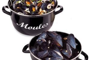 Marmite à moules acier émaillé 18 cm 2,5 L Baumalu