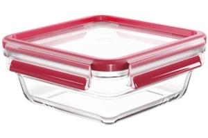 Masterseal fresh verre, boîte alimentaire carrée 0,8 l , conservation des aliments, empilable, compatible four et congélat - Tefal