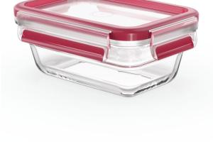 Masterseal fresh verre, boîte alimentaire rectangulaire 0,45 l, conservation des aliments, empilable, compatible four et c - Tefal