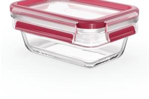 Masterseal fresh verre, boîte alimentaire rectangulaire 0,45 l, conservation des aliments, empilable, compatible four et c - Tefal