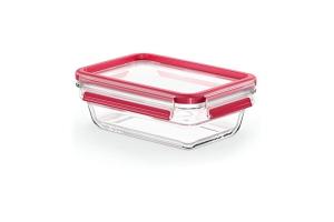 Masterseal fresh verre, boîte alimentaire rectangulaire 0,7 l , conservation des aliments, empilable, compatible four et c - Tefal