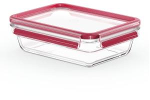 Masterseal fresh verre, boîte alimentaire rectangulaire 1,1 l , conservation des aliments, empilable, compatible four et c - Tefal