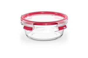 Masterseal fresh verre, boîte alimentaire ronde 0,6 l , conservation des aliments, empilable, compatible four et congélate - Tefal