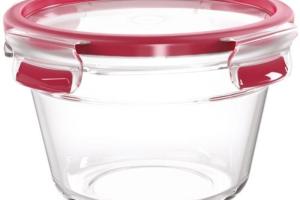 Masterseal fresh verre, boîte alimentaire ronde 0,9 l , conservation des aliments, empilable, compatible four et congélate - Tefal