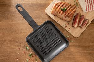 Mini grill antiadhérent en fonte d'aluminium 14 cm