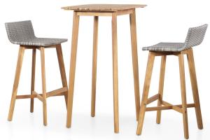 Mobilier de bar 3 pièces bois d'acacia solide 02_0014531