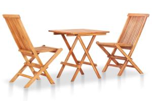 Mobilier de bistro pliable 3 pièces bois de teck solide 02_0014553