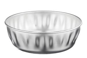 Moule à manqué inox bord haut 28 cm Steel Pan