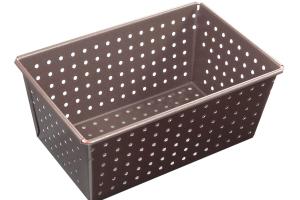 Moule à pain perforé - antiadhérent - 160x100 mm dim ext / 140x80mm dim int - h70mm Gobel