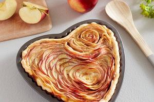 Moule à tarte amovible cœur 24 cm Mathon