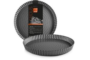 Moule à tarte dentelé perforé antiadhérent avec fond amovible 24 cm Ibili