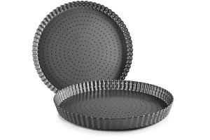 Moule à tarte dentelé perforé antiadhérent avec fond amovible 28 cm Ibili