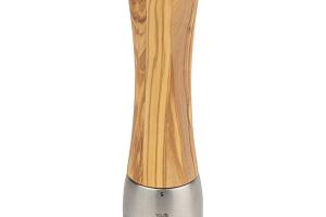 Moulin à sel Madras 21 cm en inox et bois d'olivier Peugeot
