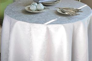 Nappe ronde enduit imperméable pur coton  Diam. 175 cm Garnier Thiebaut