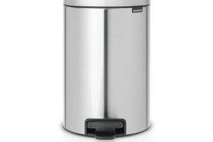 Newicon, 12,0L Poubelle à pédale tôle, mat (11 20 41) - Brabantia
