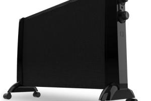 Panneau rayonnant mécanique avec Thermostat ajustable 2400W noir Cecotec