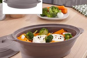 Papillote rétractable fond vapeur en silicone 30 cm 1,5 L Mathon