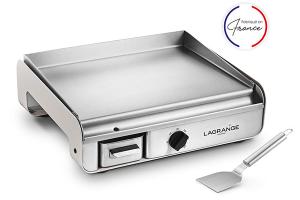 Plancha électrique pro minéral 2300 W et spatule en inox Lagrange