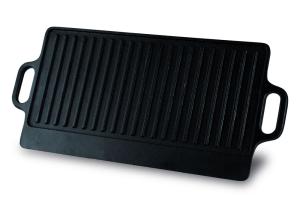 Plancha fonte 42 x 23 cm - réversible Baumalu