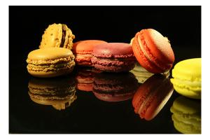 Planche à découper en verre trempé macarons 30 cm Pradel Excellence