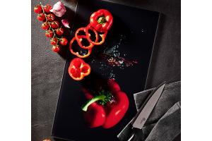 Planche à découper verre trempé Poivron 52 cm Pradel Excellence