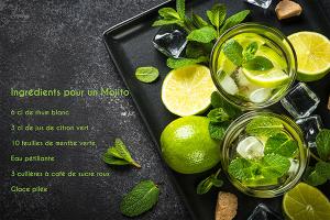 Planche en verre Mojito 40 x 30 cm Pradel Excellence