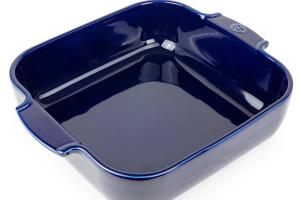 Plat à four céramique Appolia carré bleu 28 cm Peugeot