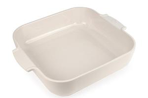 Plat à four céramique Appolia carré écru 36 cm Peugeot