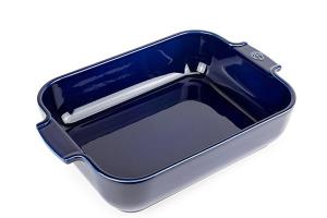 Plat à four céramique Appolia rectangulaire bleu 32 cm Peugeot