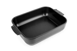 Plat à four céramique Appolia rectangulaire noir mat 32 cm Peugeot