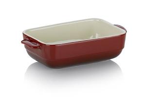 Plat à four rectangulaire en céramique 22,5 cm rouge Kela