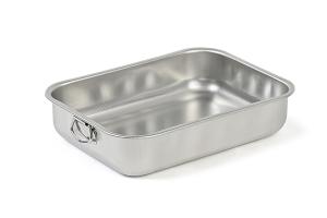 Plat à four rectangulaire en inox 30 x 22 cm Steel Pan