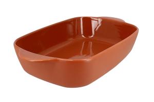 Plat à four rectangulaire Octave en grès terracotta 38 x 23 cm  Menastyl