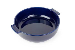 Plat four rond céramique bleu 27 cm Peugeot