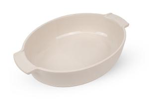 Plat ovale céramique écru 31 cm Peugeot