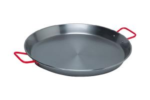 Plat à paëlla acier poli 34 cm