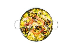 Plat à paella carbone revêtue 36 cm MEP123 Livoo