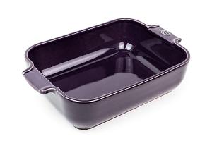 Plat rectangulaire aubergine 25 cm Peugeot