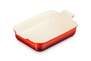 Plat rectangulaire en céramique émaillée 32 cm Cerise Le Creuset