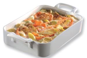 Plat rectangulaire porcelaine Belle Cuisine 30 cm Blanc Revol