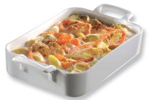 Plat rectangulaire porcelaine Belle Cuisine 34 cm Blanc Revol