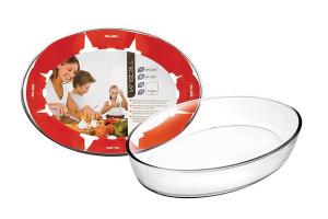 Plat en verre Kristall ovale 40 cm Ibili
