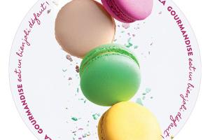 Plateau rond en verre trempé macaron 32 cm Pradel Excellence
