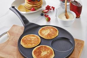 Poêle 4 blinis ou pancakes à induction 26,5 cm Mathon